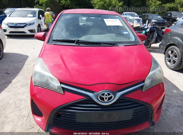 VNKKTUD32GA065486 2016 TOYOTA YARIS Red Front view