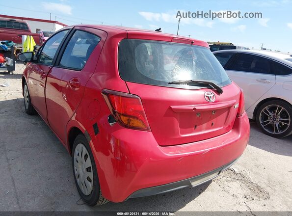 VNKKTUD32GA065486 2016 TOYOTA YARIS Red Rear left