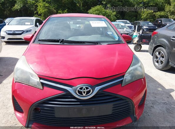 VNKKTUD32GA065486 2016 TOYOTA YARIS Red Instrument cluster view