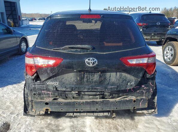 VNKKTUD32KA105557 2019 TOYOTA YARIS Black Вид ззаду