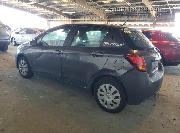 VNKKTUD34HA077446 2017 TOYOTA YARIS Gray 