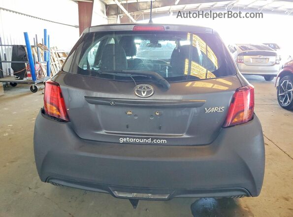 VNKKTUD34HA077446 2017 TOYOTA YARIS Gray 