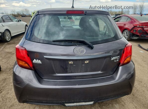 VNKKTUD37GA068786 2016 TOYOTA YARIS Gray Rear view