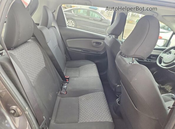 VNKKTUD37GA068786 2016 TOYOTA YARIS Gray Rear seats view