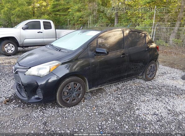 VNKKTUD38HA073416 2017 TOYOTA YARIS Black Առջևի ձախ երեք քառորդ տեսարան