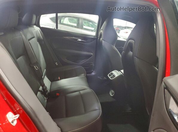 W04GS6SS6J1108624 2018 BUICK REGAL Red უკანა სავარძლების ხედი