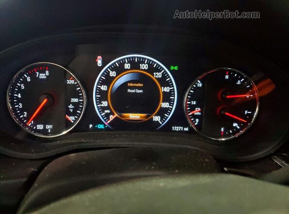 W04GS6SS6J1108624 2018 BUICK REGAL Red ხელსაწყოთა პანელის ხედი