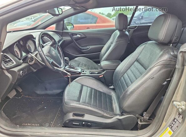 W04WH3N59HG087239 2017 BUICK CASCADA Charcoal Вид салону спереду