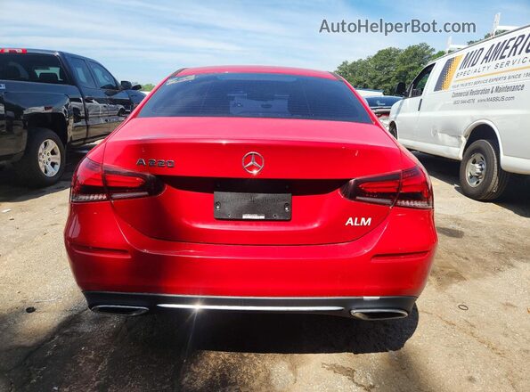 W1K3G4EB1LW047409 2020 MERCEDES-BENZ A Red უკანა ხედი