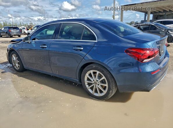 W1K3G4EB2MJ269326 2021 MERCEDES-BENZ A Blue Trasero izquierdo