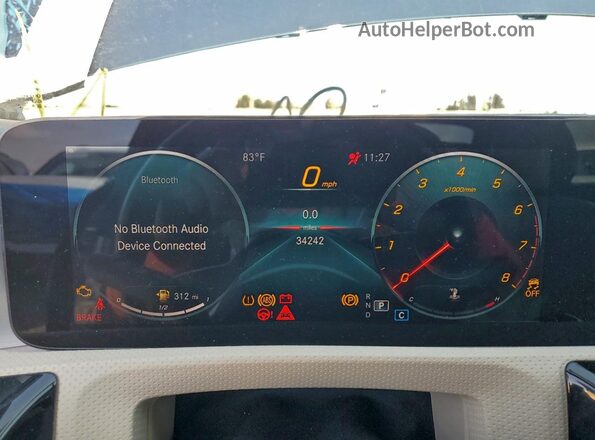 W1K3G4EB2MJ269326 2021 MERCEDES-BENZ A Blue Vista del cuadro de instrumentos