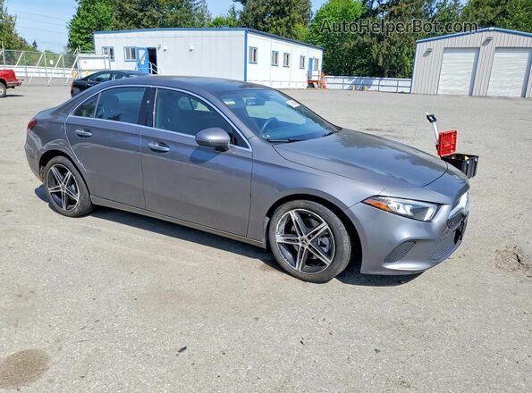 W1K3G4EB7NJ363557 2022 MERCEDES-BENZ A Gray Delantero derecho