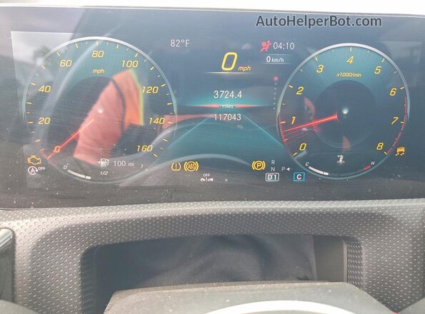 W1K3G4EBXMJ258882 2021 MERCEDES-BENZ A Black Instrument cluster view