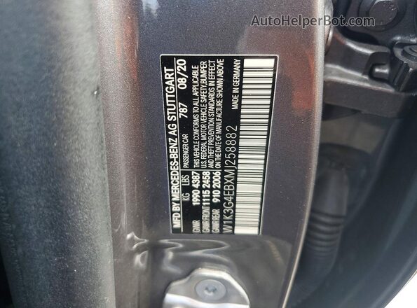 W1K3G4EBXMJ258882 2021 MERCEDES-BENZ A Black Engine compartment view
