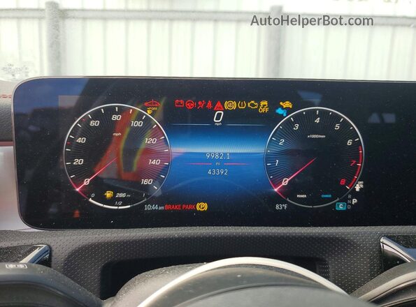 W1K5J4HB0RN454786 2024 MERCEDES-BENZ CLA-CLASS Red ხელსაწყოთა პანელის ხედი