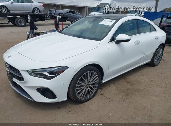 W1K5J4HB3RN455446 2024 MERCEDES-BENZ CLA-CLASS White Передня ліва чверть