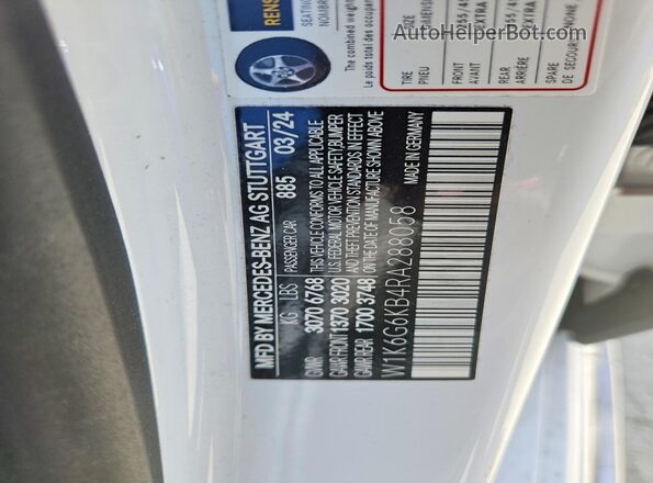 W1K6G6KB4RA288058 2024 MERCEDES-BENZ S White Widok komory silnika
