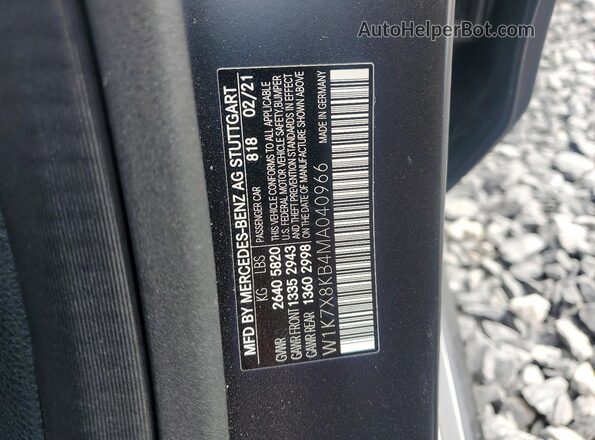 W1K7X8KB4MA040966 2021 MERCEDES-BENZ AMG Black Engine compartment view