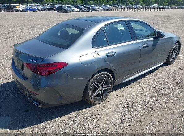 W1KAF4HB0RR206305 2024 MERCEDES-BENZ C-CLASS Gray Задня права чверть