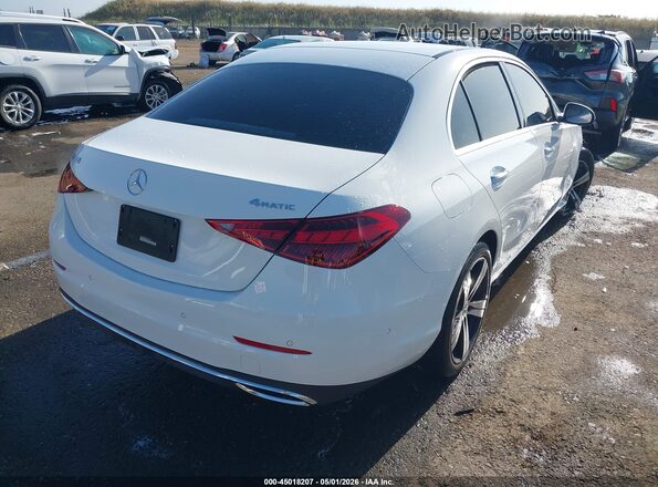 W1KAF4HB1SR255244 2025 MERCEDES-BENZ C-CLASS White უკანა მარჯვენა