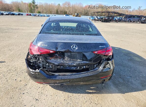 W1KAF4HB2NR035776 2022 MERCEDES-BENZ C Black Rear view