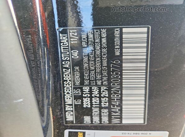 W1KAF4HB2NR035776 2022 MERCEDES-BENZ C Black Engine compartment view