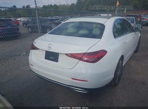 W1KAF4HB4NR059531 2022 MERCEDES-BENZ C-CLASS White 
