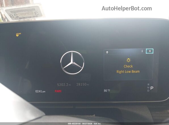 W1KAF4HB4PR092225 2023 MERCEDES-BENZ C-CLASS White Հետևի նստատեղերի տեսք