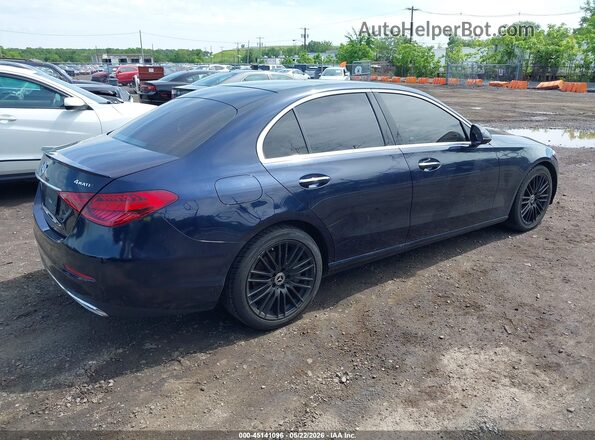 W1KAF4HB5NR063815 2022 MERCEDES-BENZ C-CLASS Blue Trasero derecho