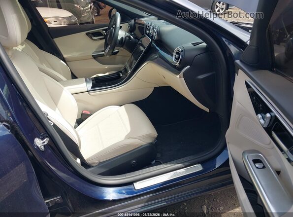 W1KAF4HB5NR063815 2022 MERCEDES-BENZ C-CLASS Blue Vista interior delantera