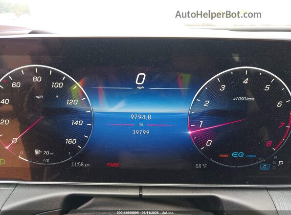 W1KAF4HB6NR012291 2022 MERCEDES-BENZ C-CLASS Black Vista de los asientos traseros