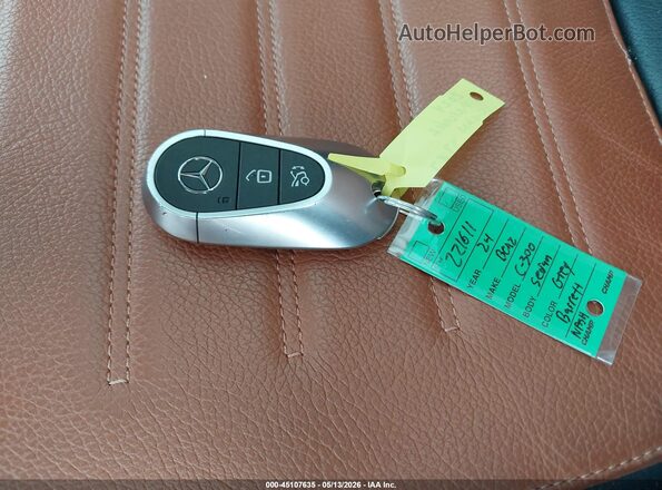 W1KAF4HB6RR179787 2024 MERCEDES-BENZ C-CLASS Серый Вид панели приборов