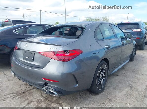 W1KAF4HB6SR245003 2025 MERCEDES-BENZ C-CLASS Gray Trasero derecho