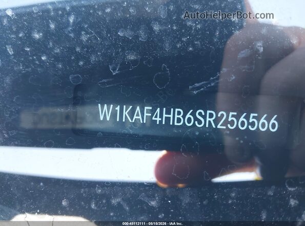 W1KAF4HB6SR256566 2025 MERCEDES-BENZ C-CLASS Black Вид підкапотного простору