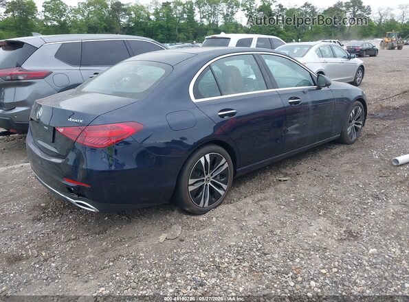 W1KAF4HB8NR061055 2022 MERCEDES-BENZ C-CLASS Blue უკანა მარჯვენა