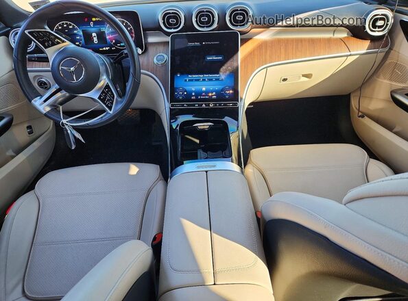 W1KAF4HBXNR046864 2022 MERCEDES-BENZ C White წინა პანელის ხედი