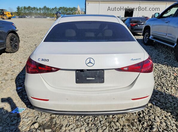 W1KAF4HBXNR046864 2022 MERCEDES-BENZ C White უკანა ხედი