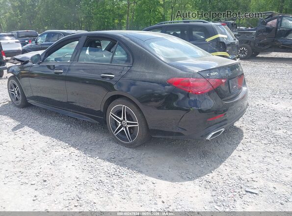 W1KAF4HBXRR170235 2024 MERCEDES-BENZ C-CLASS Черный Задняя левая четверть