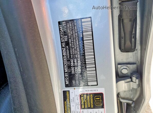 W1KAF8AB9RR186055 2024 MERCEDES-BENZ C Gray Vista del compartimento del motor