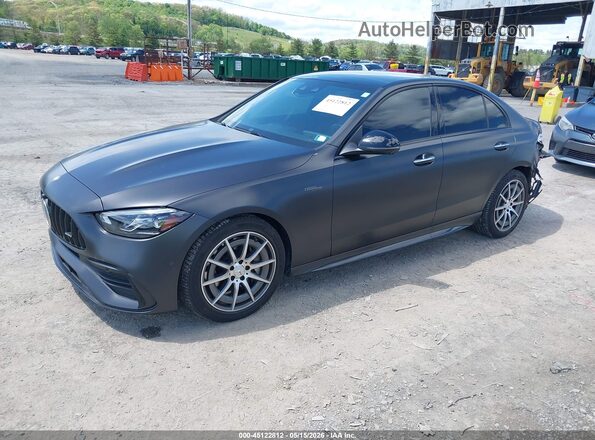 W1KAF8HB4RR201728 2024 MERCEDES-BENZ AMG C 43 Black Առջևի ձախ երեք քառորդ տեսարան