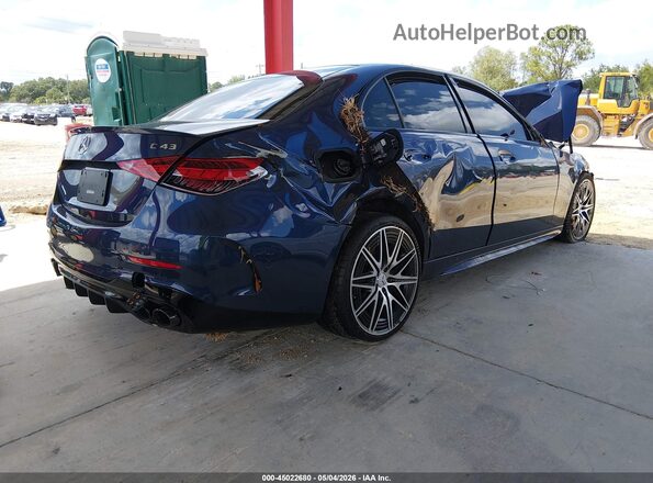 W1KAF8HB6RR201889 2024 MERCEDES-BENZ AMG C 43 Blue Rear right