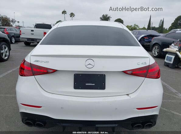 W1KAF8HB6TR309520 2026 MERCEDES-BENZ AMG C 43 White 