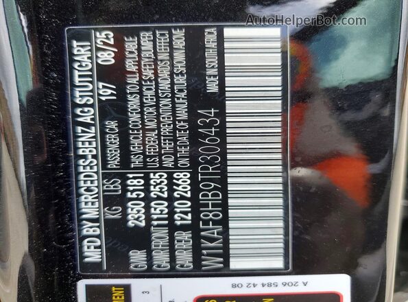 W1KAF8HB9TR306434 2026 MERCEDES-BENZ C Black 