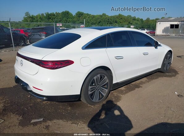 W1KCG2DB0NA003262 2022 MERCEDES-BENZ EQS 450+ White Trasero derecho