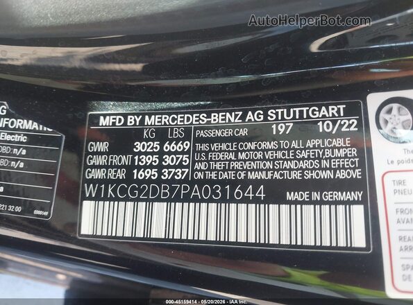 W1KCG2DB7PA031644 2023 MERCEDES-BENZ EQS 450 Black ძრავის განყოფილების ხედი