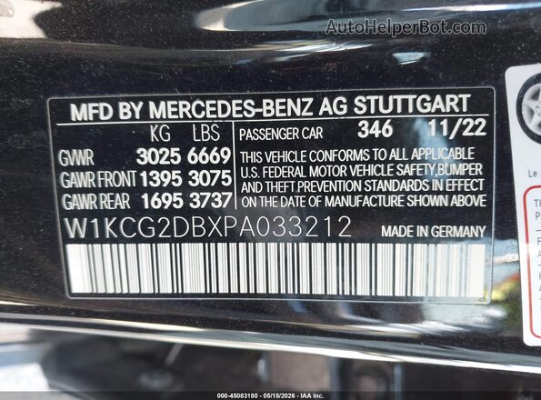 W1KCG2DBXPA033212 2023 MERCEDES-BENZ EQS 450+ Черный Вид подкапотного пространства