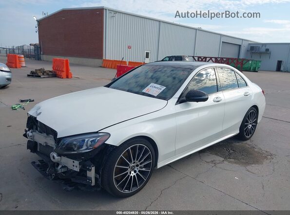 W1KWF8DB0LR603183 2020 MERCEDES-BENZ C-CLASS White წინა მარცხენა ხედი სამი მეოთხედიდან