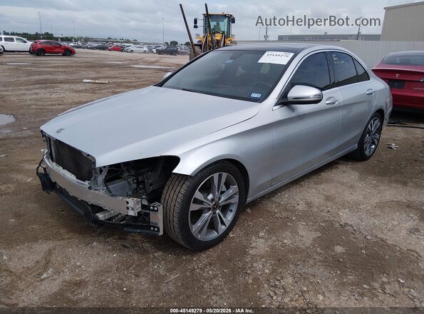 W1KWF8DB0MR622317 2021 MERCEDES-BENZ C-CLASS Silver წინა მარცხენა ხედი სამი მეოთხედიდან