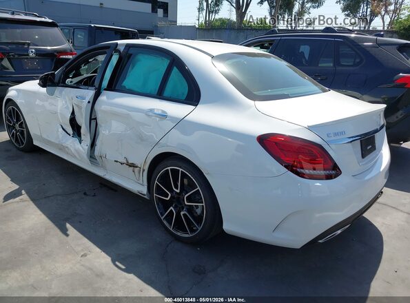 W1KWF8DB5LR575168 2020 MERCEDES-BENZ C-CLASS White Задня ліва чверть