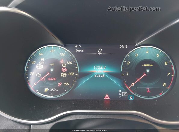 W1KWF8DB5MR639419 2021 MERCEDES-BENZ C-CLASS White Vista de los asientos traseros